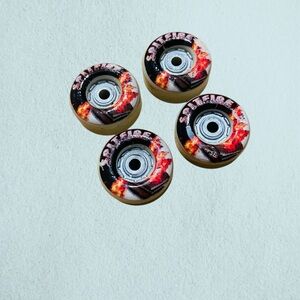 Spitfire Tech Deck Rare Handboard Wheels Skateboard 10 1/2 in Vintage Fiery Red